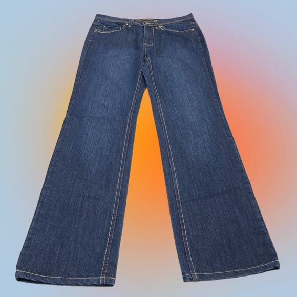 BOGARI JEANS Women’s 8 Long Boot Cut Blue Jeans - Picture 3 of 4